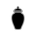 urn of ashes icon. Element of Cityscape for mobile concept and web apps icon. Glyph, flat icon for website design and development