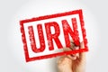 URN stands for Uniform Resource Name is a type of uniform resource identifier used to identify a resource without implying its Royalty Free Stock Photo