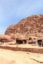 Urn tomb of Royal Tombs in ancient city of Petra, Jordan Royalty Free Stock Photo