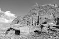 Urn Tomb, Silk Tomb and Royal tombs, Petra, Jordan Royalty Free Stock Photo