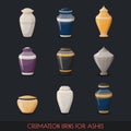 Urns for cremations, vase for cremated body ashes