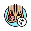 urodynamic testing urology color icon vector illustration