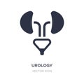 urology icon on white background. Simple element illustration from Health and medical concept