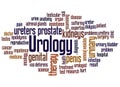 Urology word cloud concept Royalty Free Stock Photo