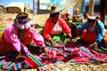 Uros native woman, Peru