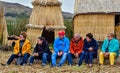 Uros floating islands-totora-tourists-puno-Peru- 519