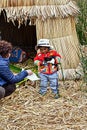 Uros floating islands- Lake Titicaca-puno-Peru-view - 476