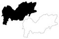 Urozgan Province map vector