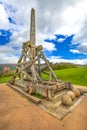 Urquhart Castle catapult Royalty Free Stock Photo