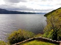 Urquhart Castle, Iverness UK, Ruins of the Urquhart Castle in Iverness United kingdom next to Loch Ness lake Royalty Free Stock Photo