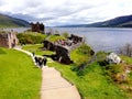 Urquhart Castle, Iverness UK, Ruins of the Urquhart Castle in Iverness United kingdom next to Loch Ness lake Royalty Free Stock Photo