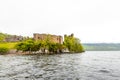 Urquhart Castle at the Loch Ness, a large, deep, freshwater loch in the Scottish Highlands southwest of Inverness Royalty Free Stock Photo