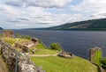 Urquhart Castle on the shore of Loch Ness