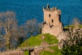 Urquhart Castle on the banks of Loch Ness Royalty Free Stock Photo