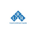 URR letter logo design on white background. URR creative initials letter logo concept. URR letter design