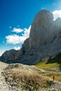 Urriellu peak Naranjo de Bulnes in Picos de Europa National Park Royalty Free Stock Photo