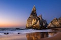 Ursa beach at sunset, Sintra, Portugal