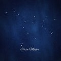 Ursa Major constellation, Cluster of stars, Great Bear constellation Royalty Free Stock Photo