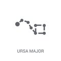 Ursa major icon. Trendy Ursa major logo concept on white background from Astronomy collection Royalty Free Stock Photo