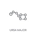 Ursa major linear icon. Modern outline Ursa major logo concept o Royalty Free Stock Photo