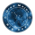 Ursa Major Star Constellation, Great Bear Constellation Royalty Free Stock Photo