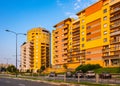 Ursynow district intensive residential developments at Gandhi street near Las Kabacki Forest in Warsaw in central Poland