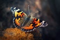 Urticaria butterfly close up. Generative AI