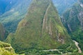 Urubamba River at Machu Picchu, Peru Royalty Free Stock Photo