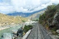 Urubamba river near Machu Picchu (Peru) Royalty Free Stock Photo