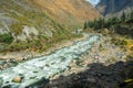 Urubamba river near Machu Picchu (Peru) Royalty Free Stock Photo