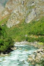 Urubamba river near Machu Picchu (Peru) Royalty Free Stock Photo