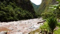 Urubamba river near to Aguas Calientes Town