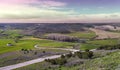UrueÃÂ±a fields at sunset Royalty Free Stock Photo