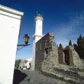 uruguay, city of colonia, historic colonia del sacramento with historic lighthouse