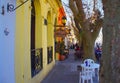 Scenic Colonia Del Sacramento streets in historic center Barrio Historico