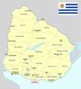 Uruguay map - cdr format