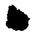 Uruguay map icon Royalty Free Stock Photo