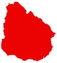 Uruguay map - Oriental Republic of Uruguay