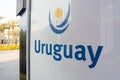 Uruguay Pavilion in Expo 2020 Jubilee District entrance sign