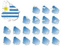 Uruguay provinces maps