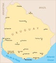 Uruguay region map