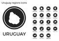 Uruguay regions icons.
