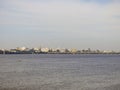 Uruguay river and the cityscape of Uruguaiana, Brazil - viewed from the Costanera in Paso de los Libres
