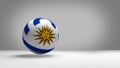 Uruguay soccer football ball 3d rendering national flag color de