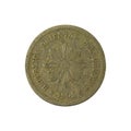 2 uruguayan centesimo coin 1901 reverse Royalty Free Stock Photo