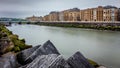 Urumea river in Donostia San Sebastian Royalty Free Stock Photo