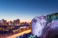 Urumqi cityscape in nightfall