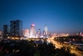 Urumqi cityscape in nightfall