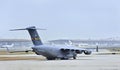 US Air Force 77185, C-17 Globemaster III landed on Beijing Capital International Airport Royalty Free Stock Photo
