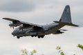 US Air Force C-130 Hercules transport aircraft Royalty Free Stock Photo